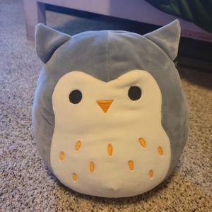 Hoot grey gray owl squishmallow 8 inches NO HANG TAG